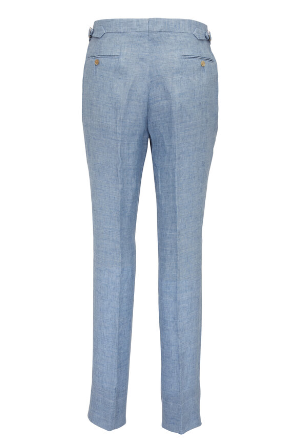 Ralph Lauren Purple Label - Gregory Chambray Blue Linen Pant