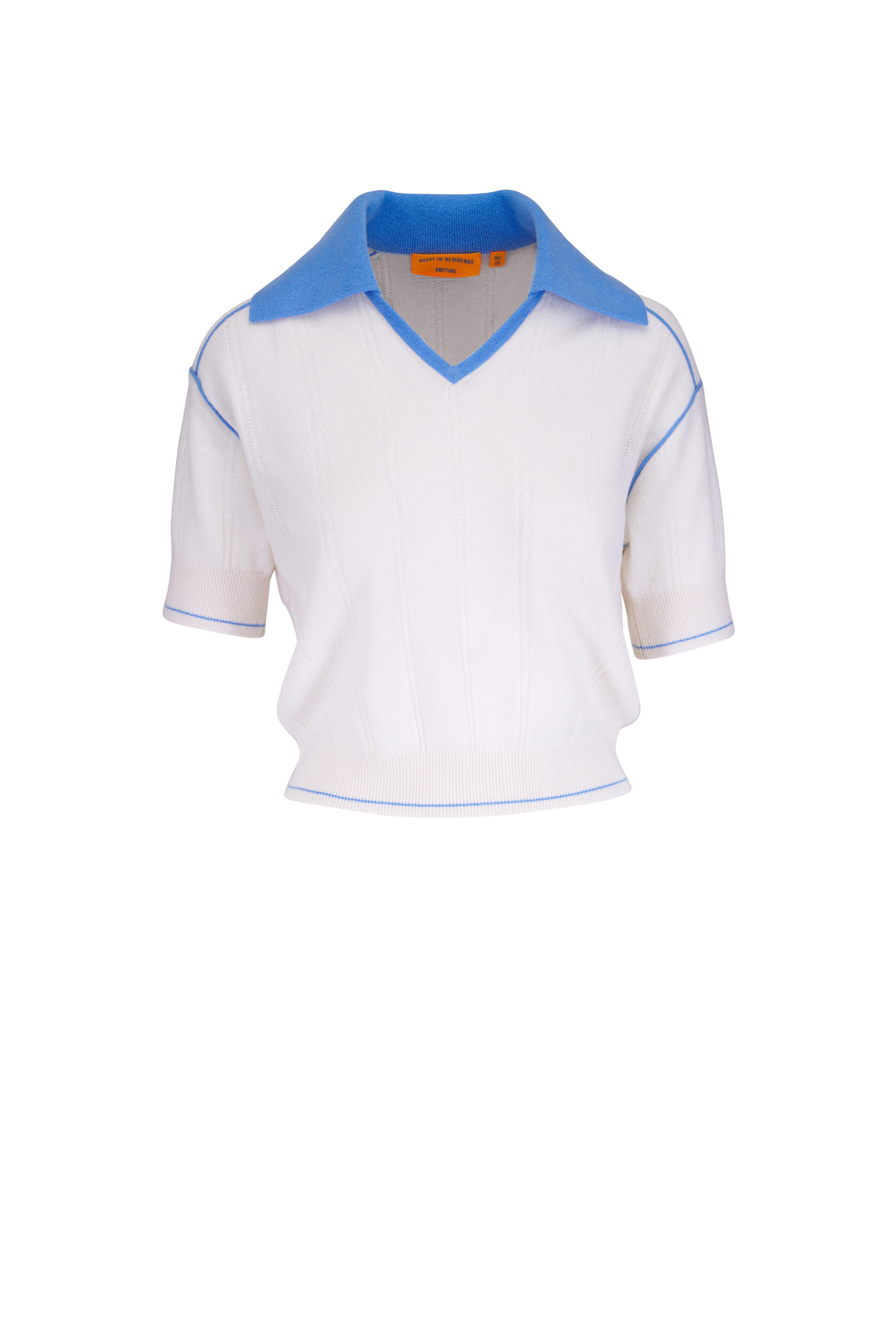 Guest in Residence - Pele Cream Cashmere Polo