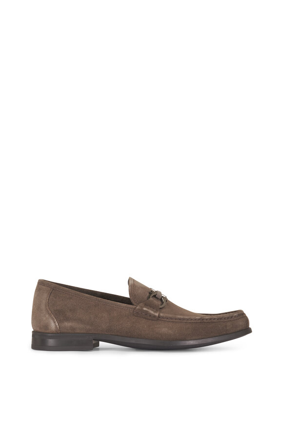 Ferragamo Grandioso 2 Gray Suede Loafer - view 2