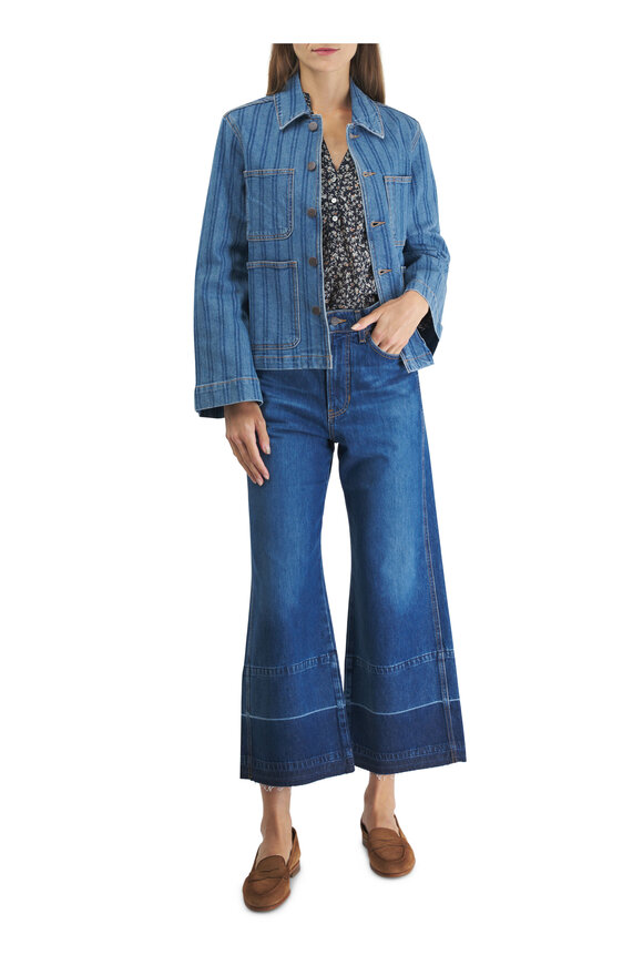 Veronica Beard - Taylor Bright Blue Released Hem Jean 