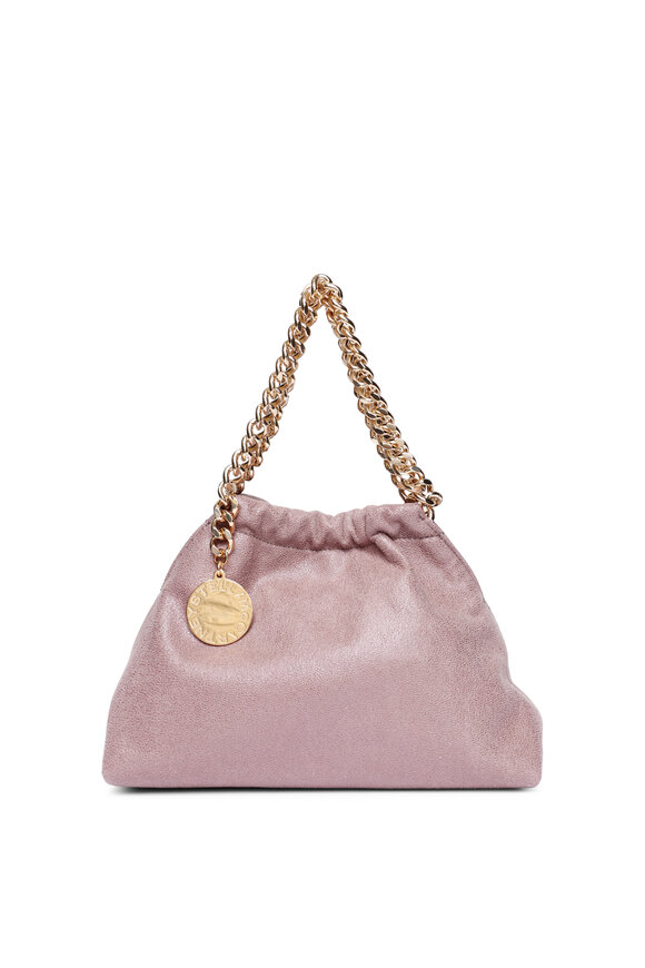 【ANYA HINDMARCH】Vaughan Drawstring bag Anya Hindmarch - Vaughn White Leather Mini Drawstring