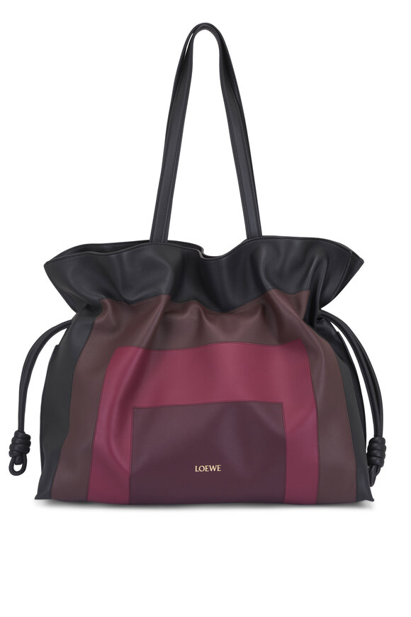 LOEWE バッグ Small Puzzle Biker bag in shiny calfskin Black - LOEWE