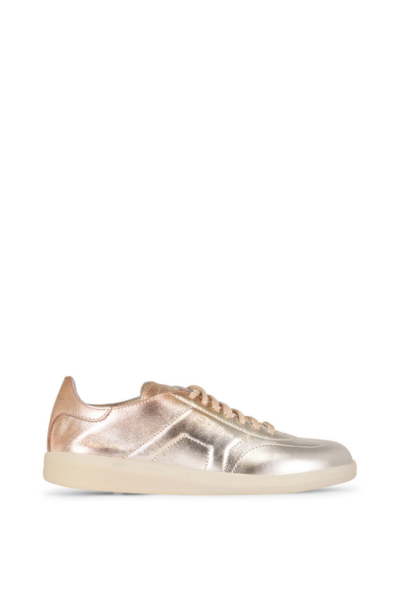 Santoni Olympic Rose Gold Leather Sneaker - view 2