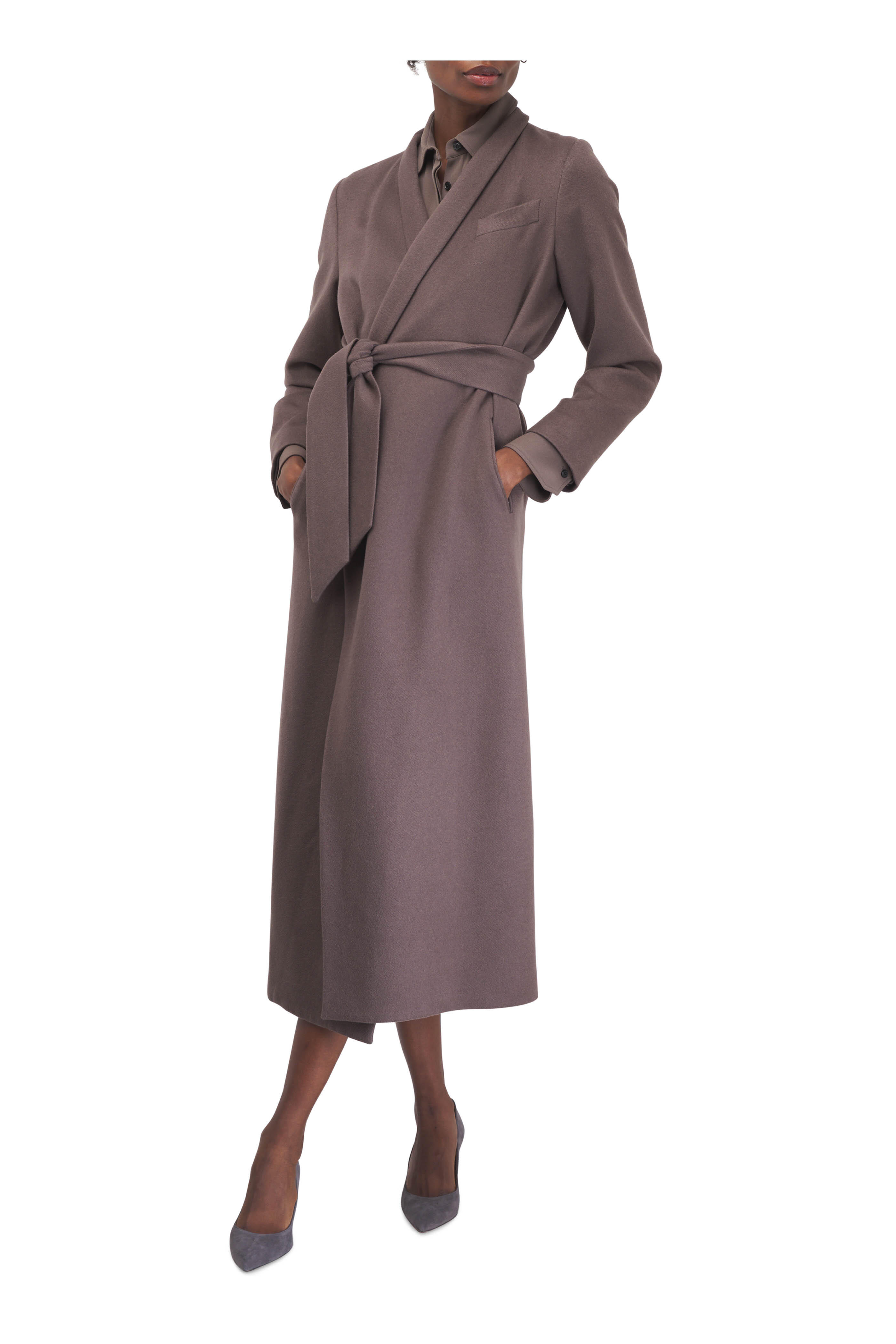 Kiton - Brown Belted Overcoat