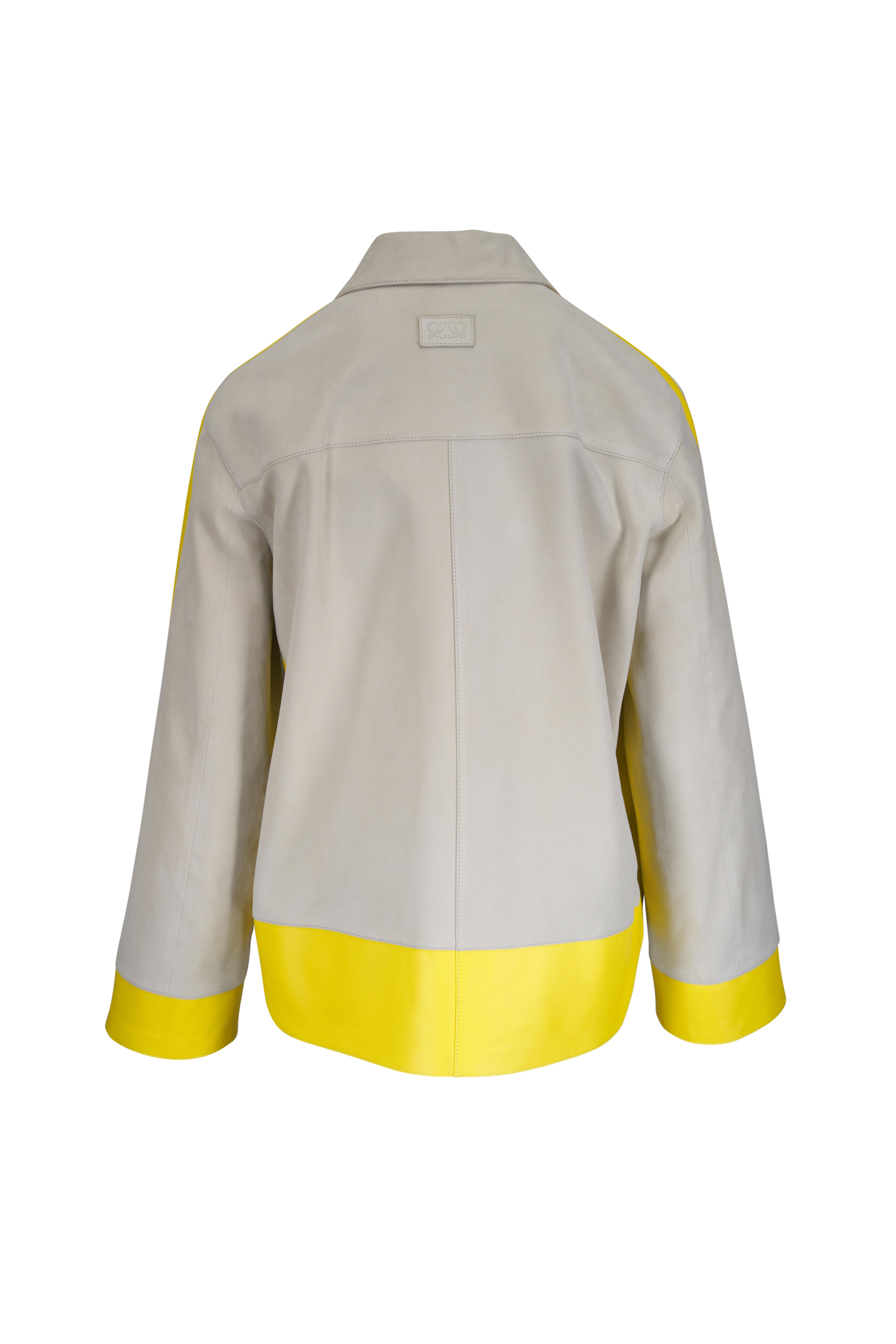 Loewe - Turn-Up Colorblock Suede Jacket - view 3