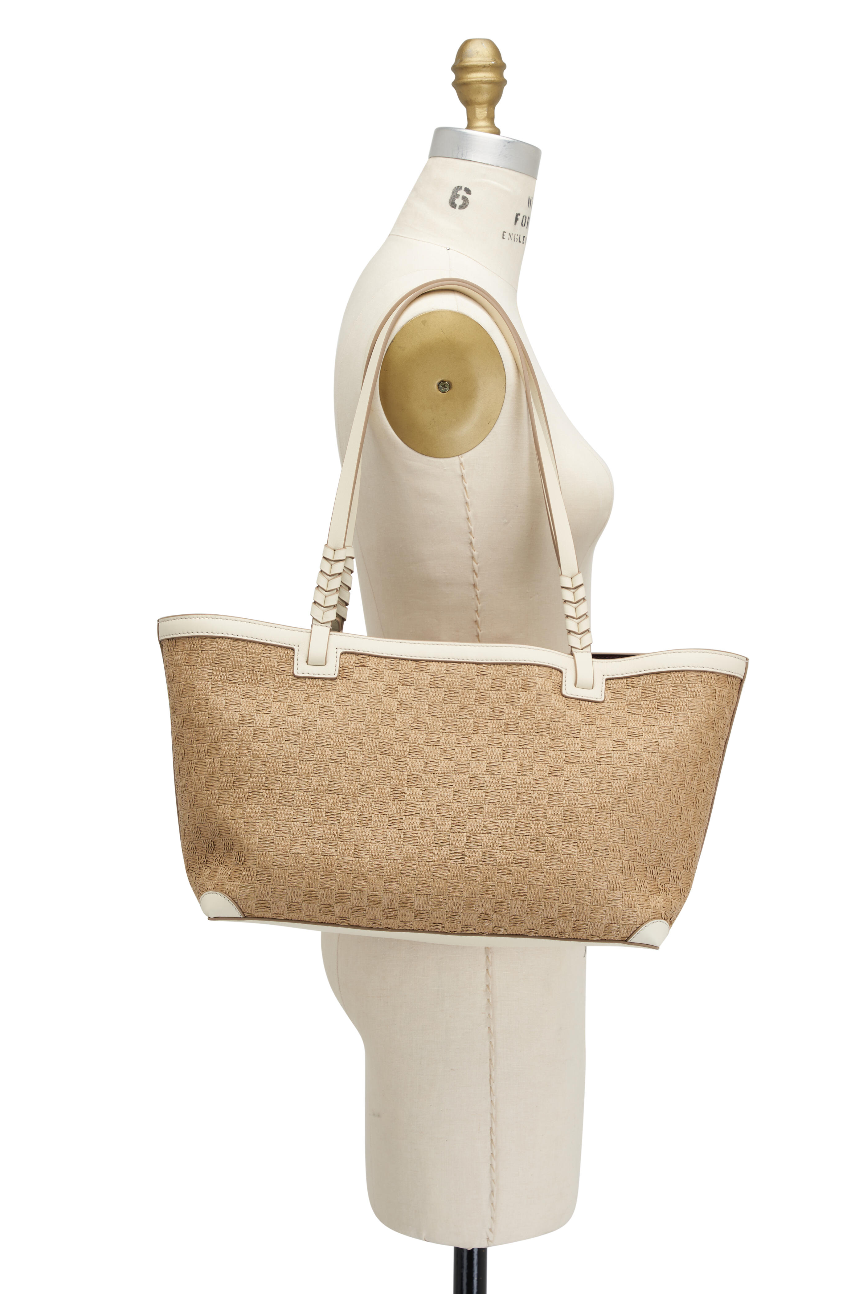 Métier - Cala 32 Sahara & White Sand Woven Shoulder Bag