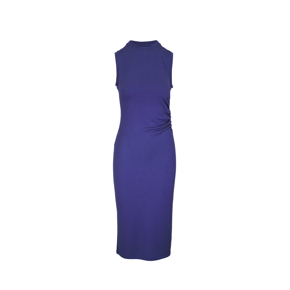 ● MARRON EDITION ● Navy Pintuck Dress Pintuck Maxi Bra Dress
