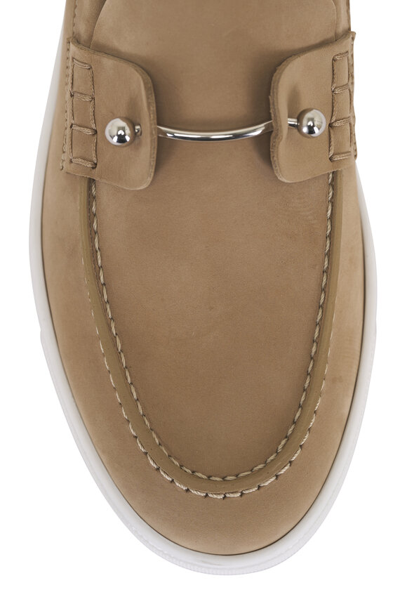 Christian Louboutin Chambeliboat Donna Beige Suede Loafer - view 5
