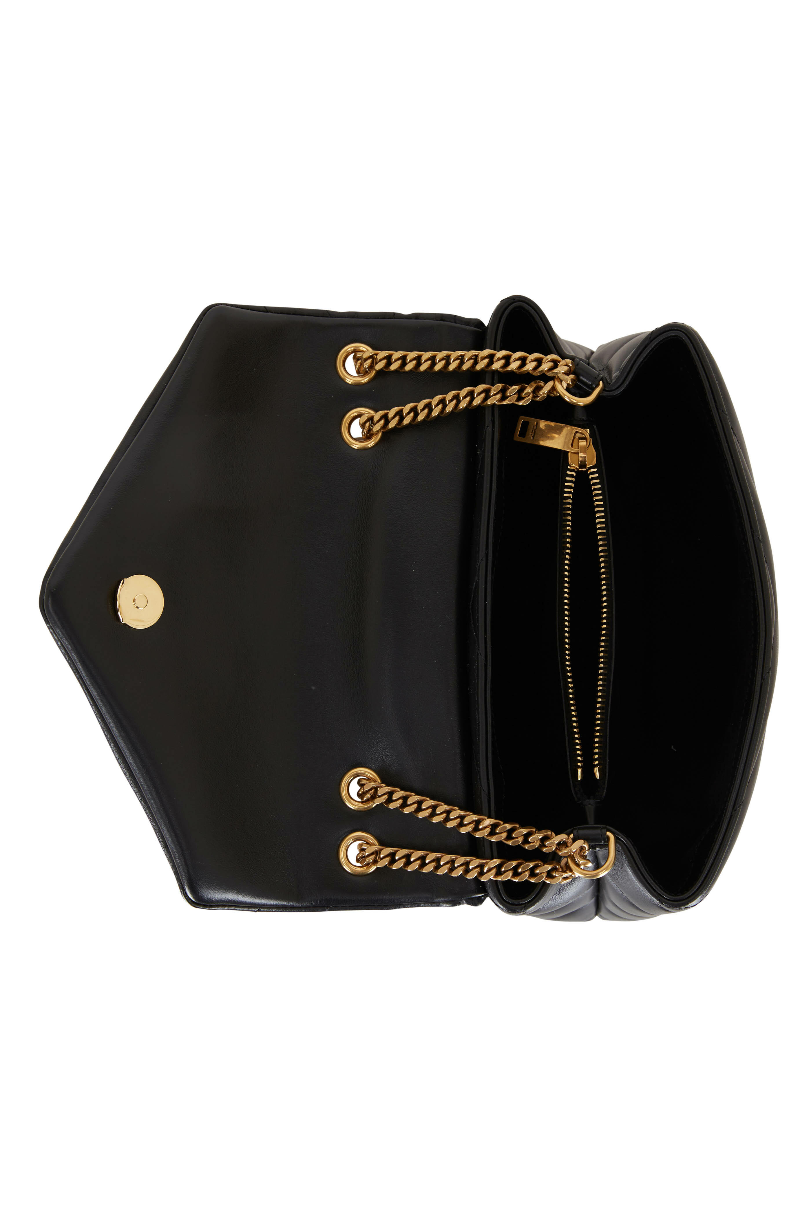 Saint Laurent - Joan Black Quilted Leather Bowling Bag