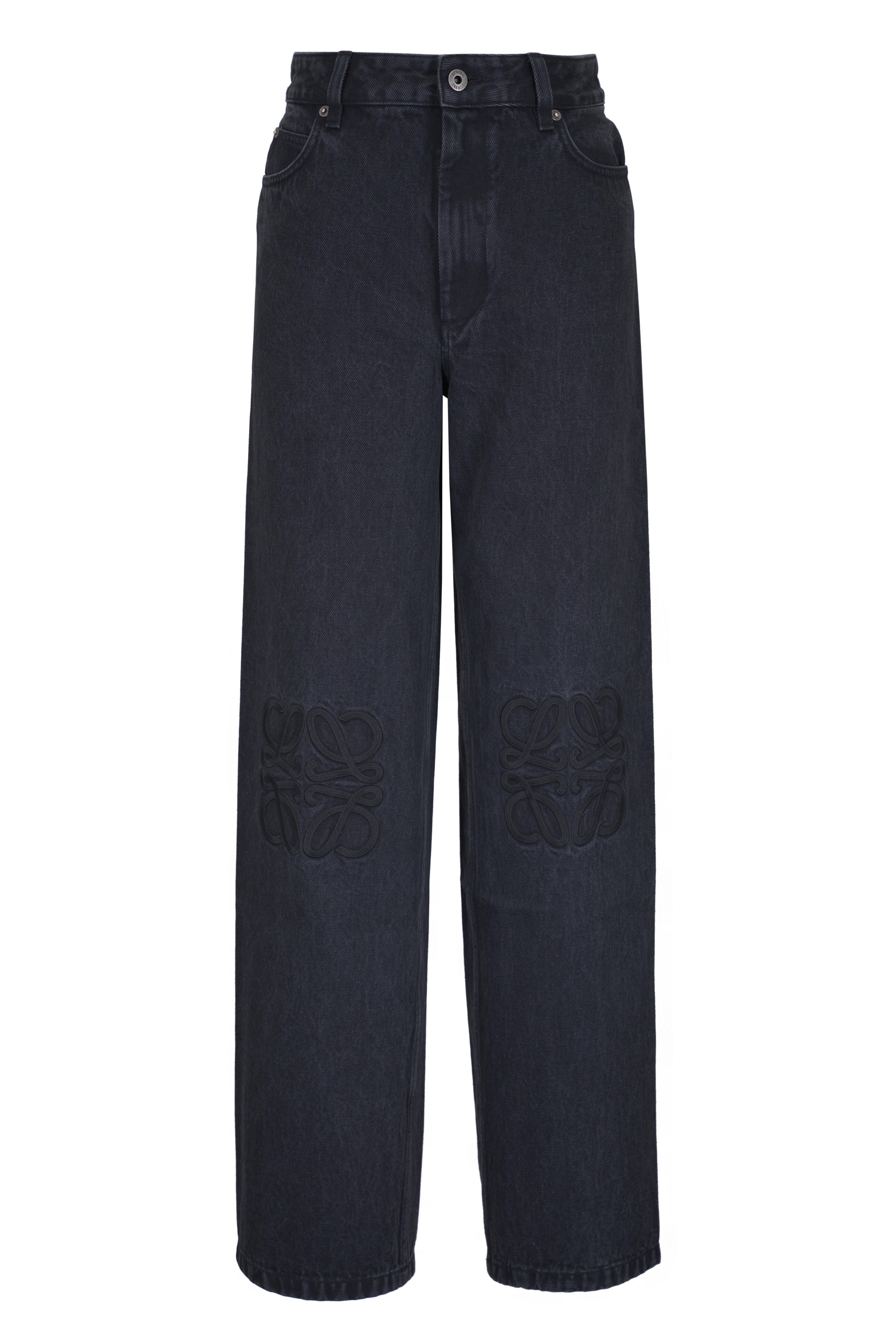 Loewe - Anagram Black Baggy Denim Pant | Mitchell Stores