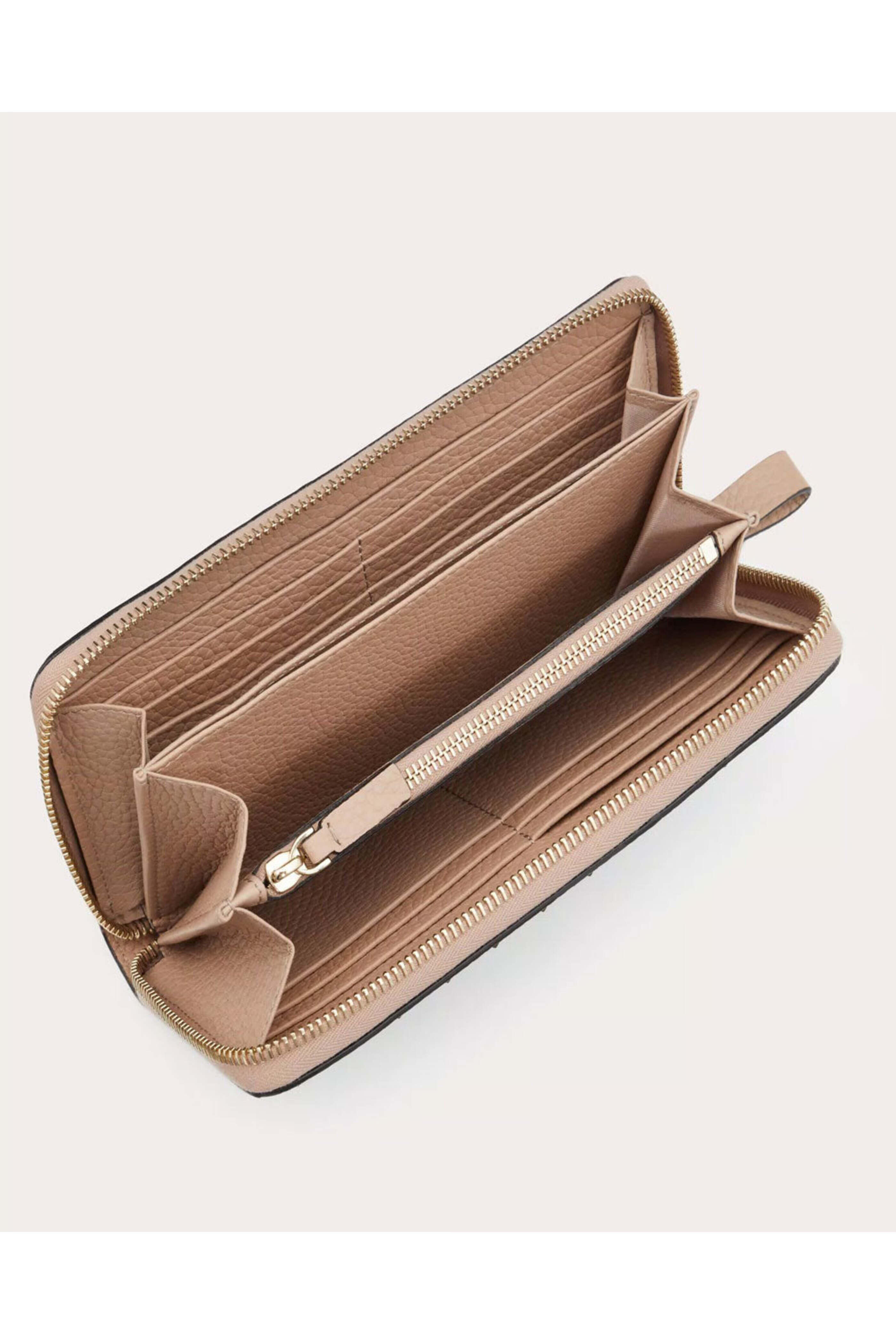 Valentino Garavani - Rockstud Zip Around Wallet in Poudre