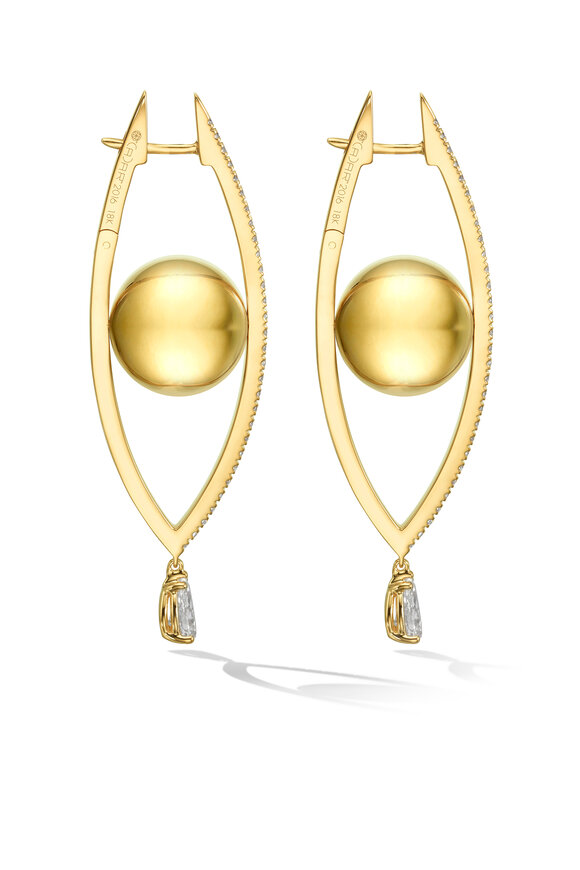 Cadar - Large Reflections Diamond Earrings