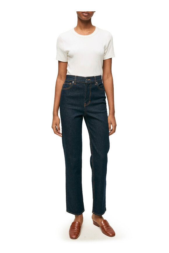Veronica Beard Leah Indigo Rinse Straight Leg Jean - view 2