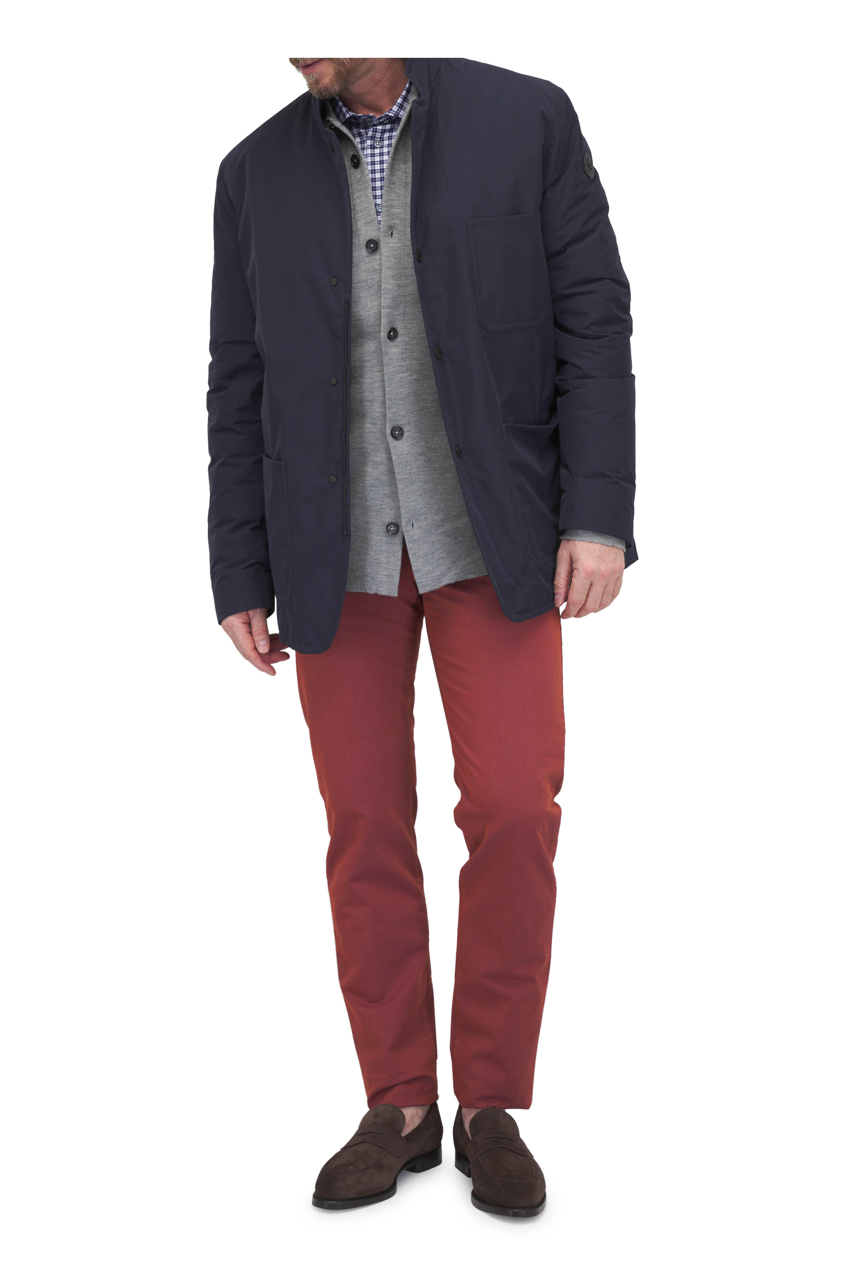 Moncler - Monges Dark Blue Down Jacket