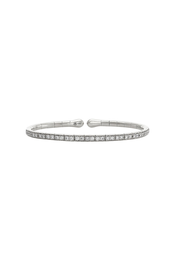 Etho Maria 18k White Gold Diamond Bangle