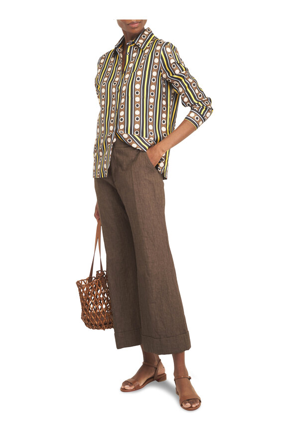 La DoubleJ Hendrix Solid Chocolate Rustic Cotton Pant - view 2