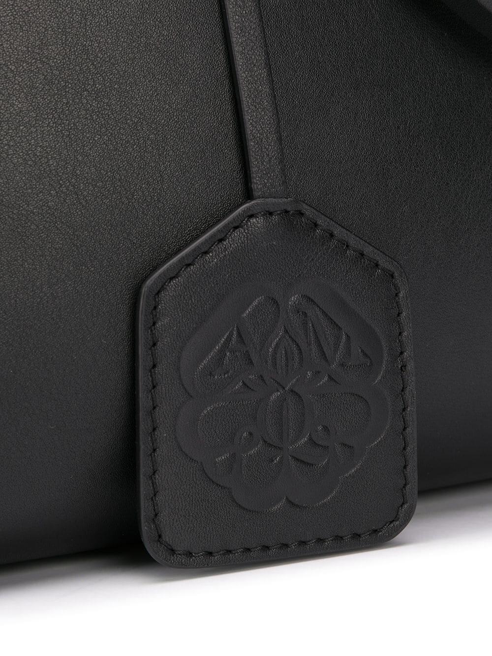 McQueen - The Tall Story Black & Red Leather Large Tote