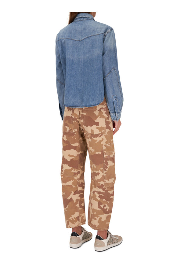 Citizens of Humanity - Marcelle Sand Camo Print Barrel Cargo Jean