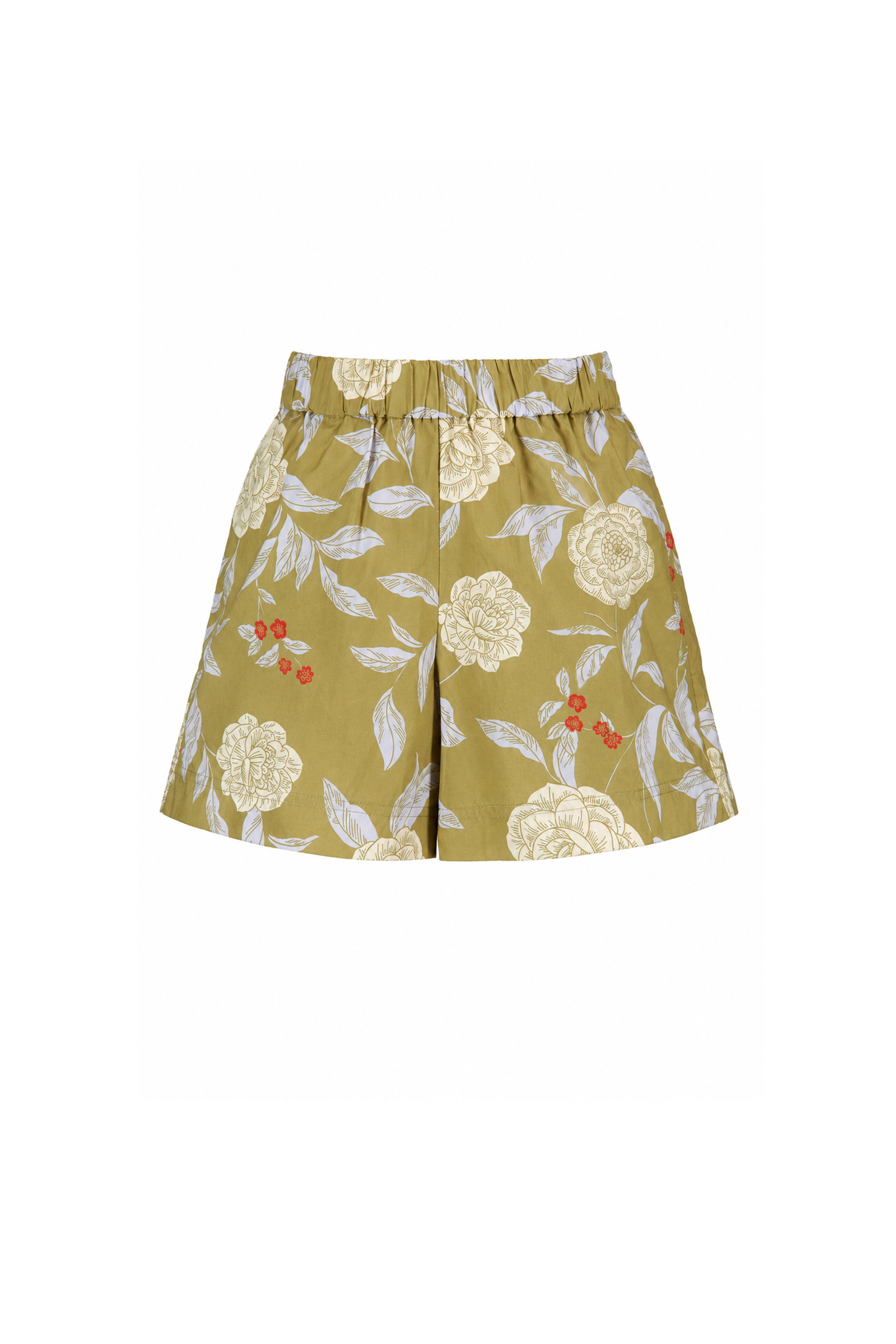 Tanya Taylor - Fallon Artichoke & Lilac Cotton Short - view 1