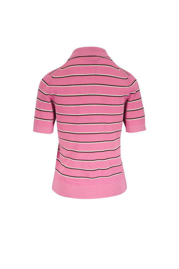 Miu Miu Rose Stripe Polo - view 3