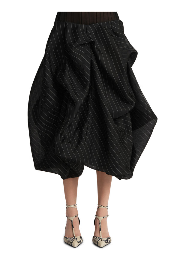 Moncler - Black & White Technical Tweed Mini Skirt