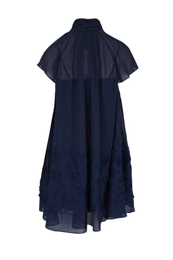 Simkhai Aviel Midnight Blue Embroidered Mini Dress - view 3