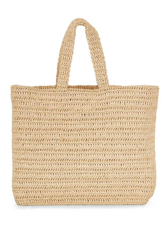 Saint Laurent - Natural Raffia Rive Gauche Tote