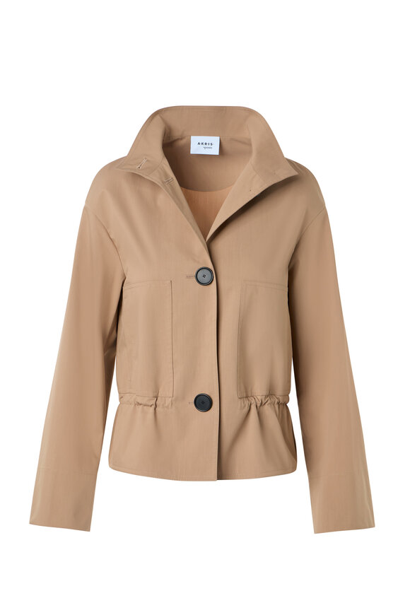 Akris Punto Beige Short Parka Jacket
