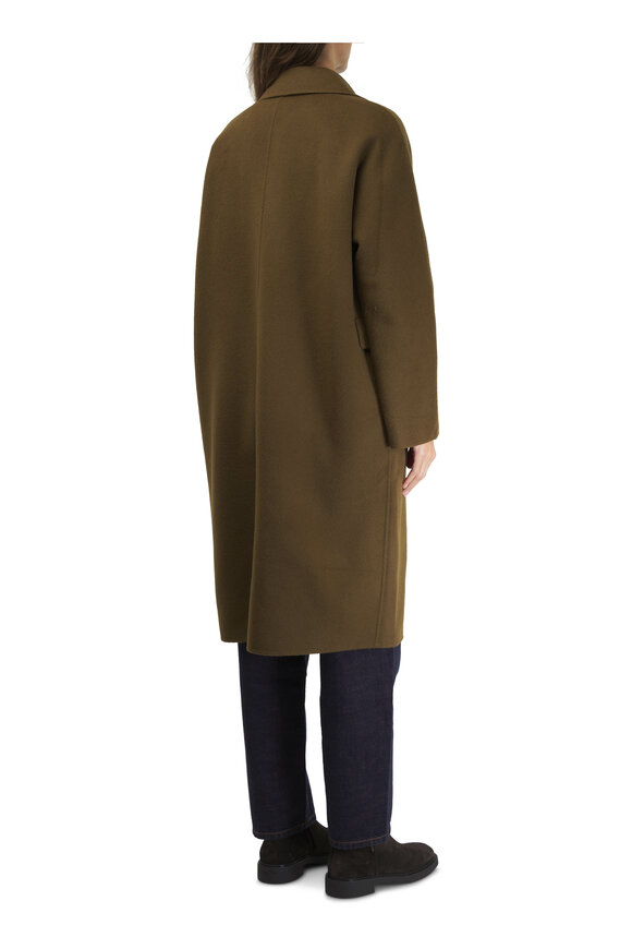 Odeeh - Moss Double-Faced Wool & Cashmere Long Coat