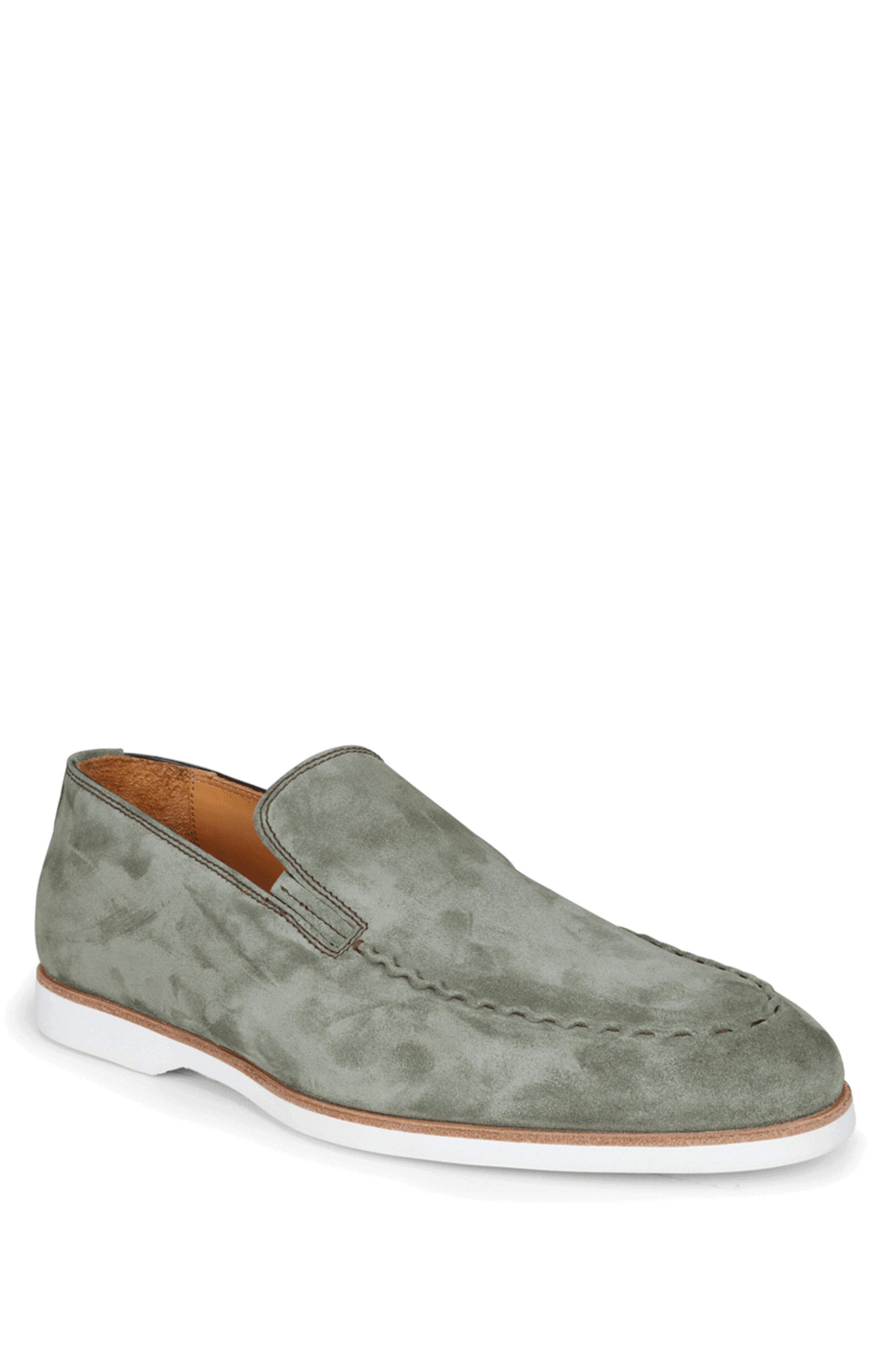 Bontoni - S-Stitch Papiro Suede Loafer
