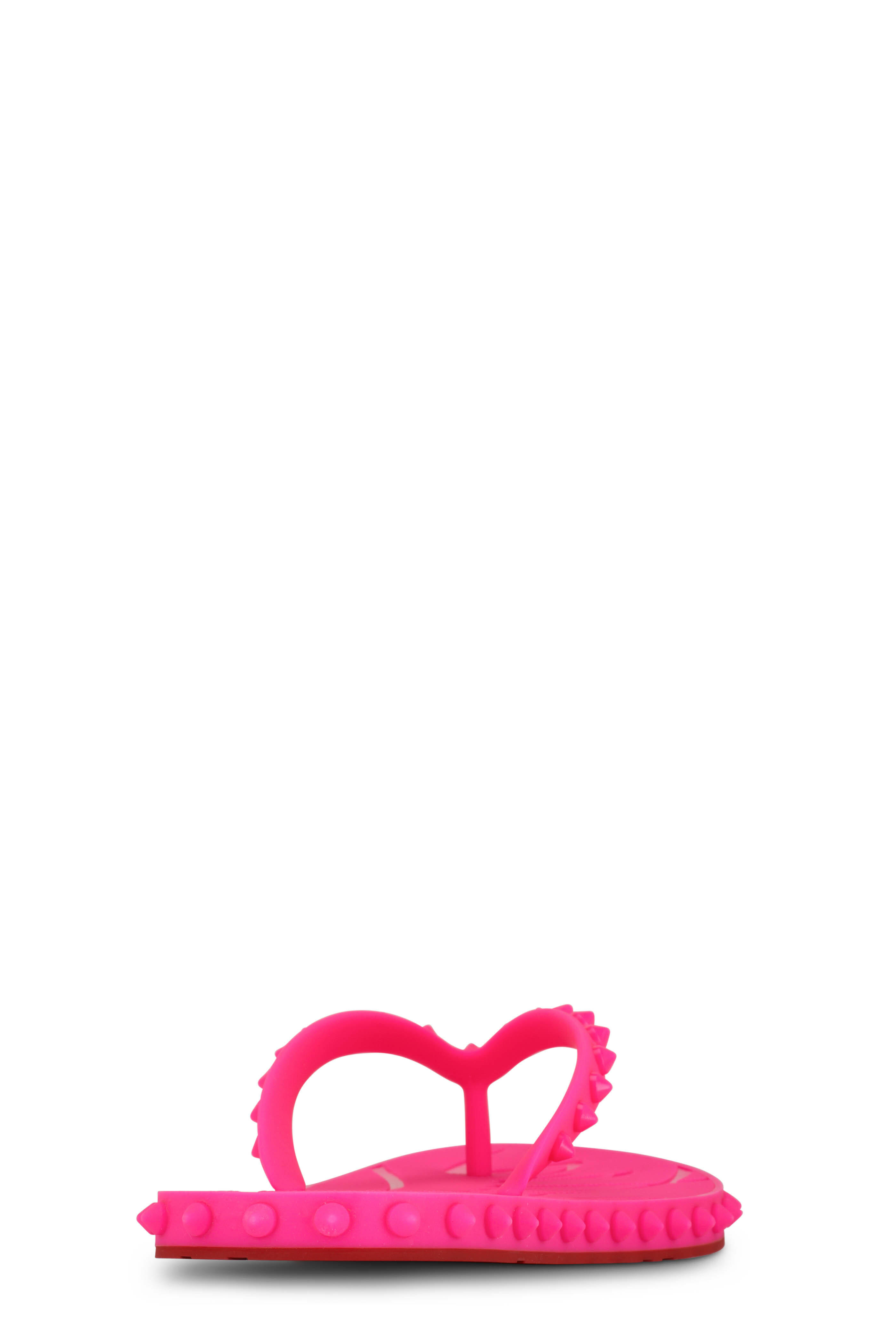 Christian Louboutin - Super Loubi Donna Fluo Pink Flip Flop