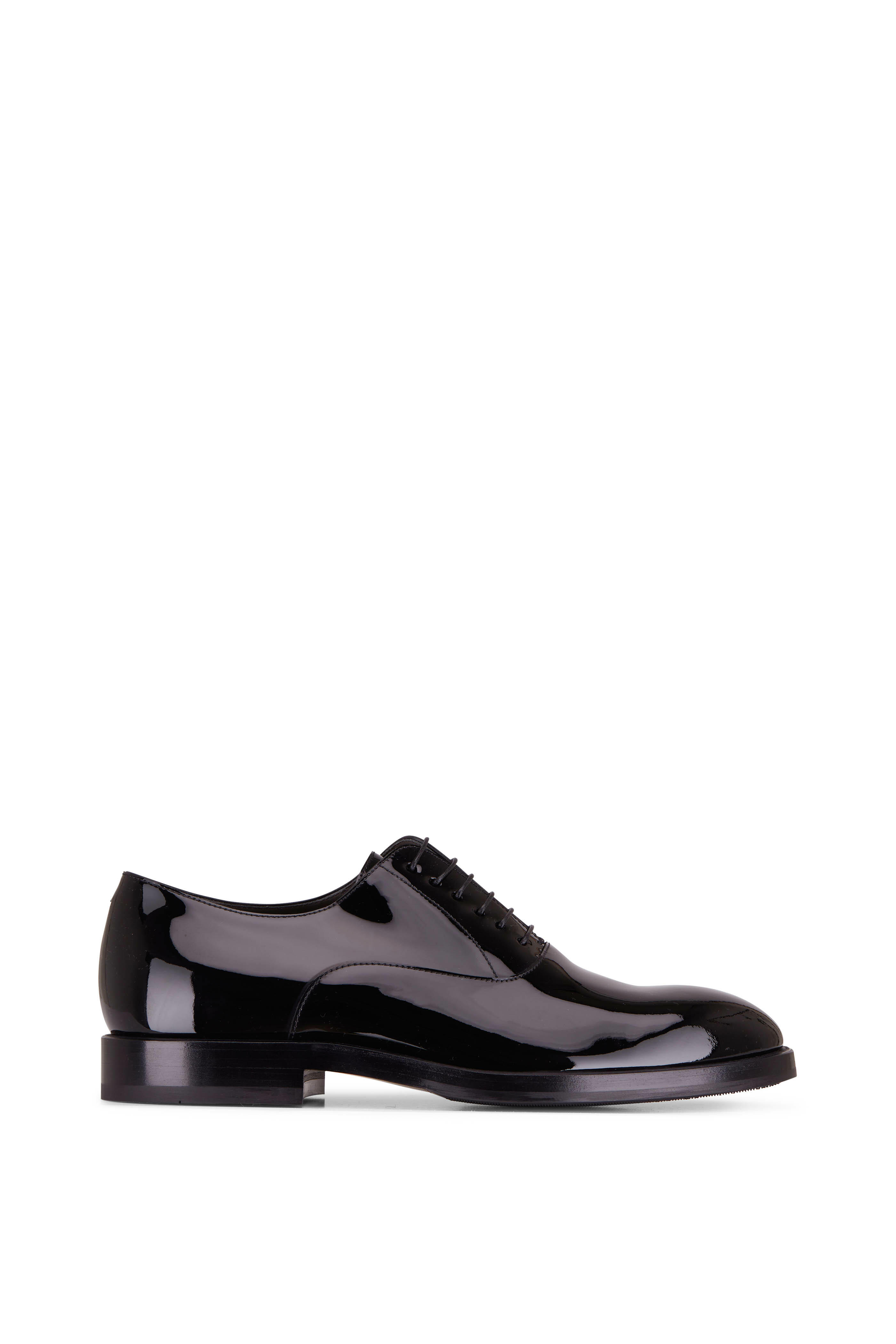 Brunello Cucinelli - Black Patent Leather Tuxedo Shoe