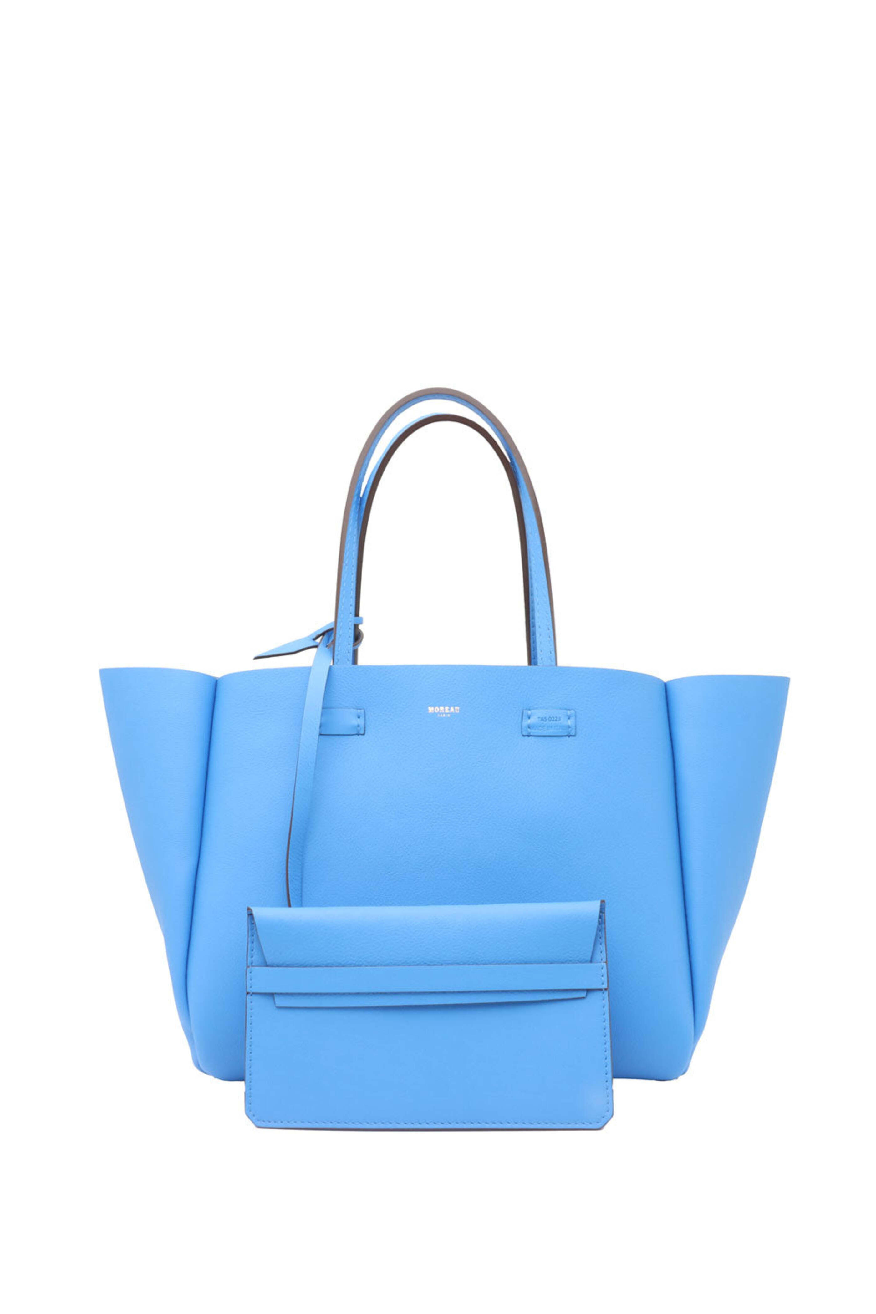 Moreau Paris - Bregancon Leather Bag in Blue