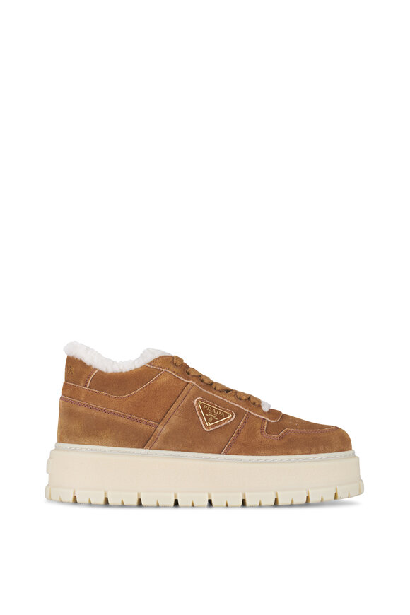 Prada - Canella Winter Shearling Flatform Sneaker