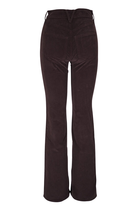 Veronica Beard - Crosbie Dark Chocolate Corduroy Wide Leg Pant