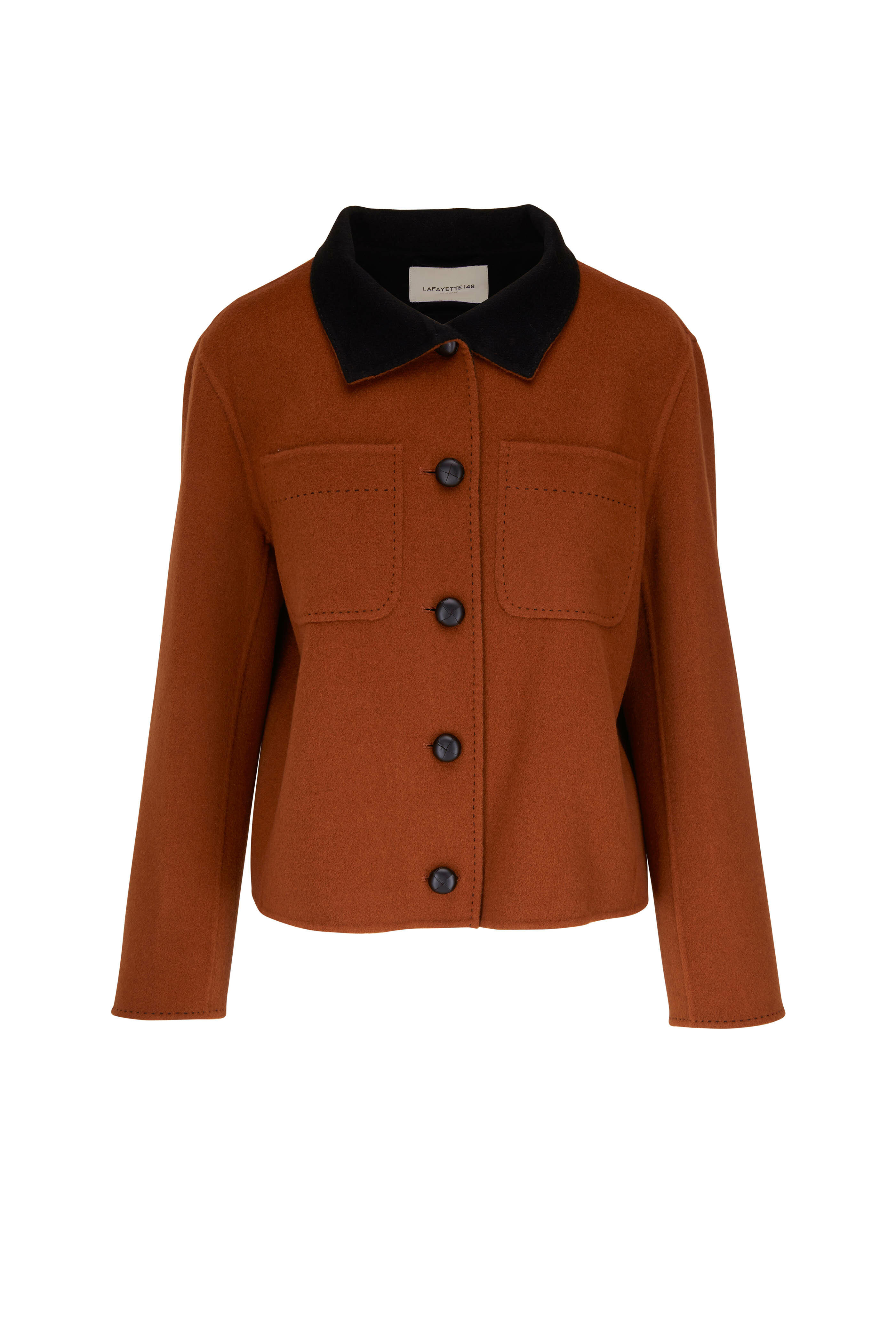 Lafayette 148 New York - Copper & Black Patch Pocket Jacket