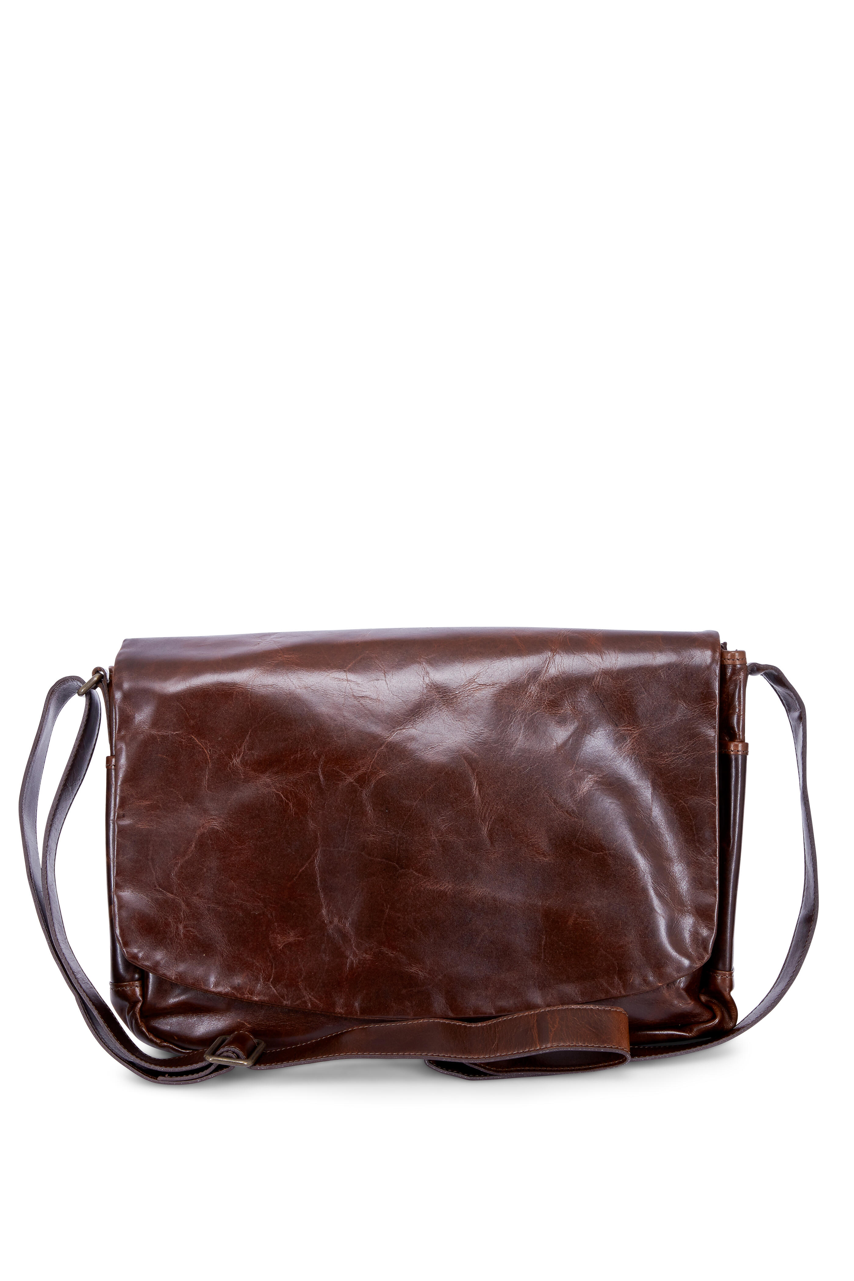 Moore & Giles - Sackett Brompton Brown Leather Messenger Bag