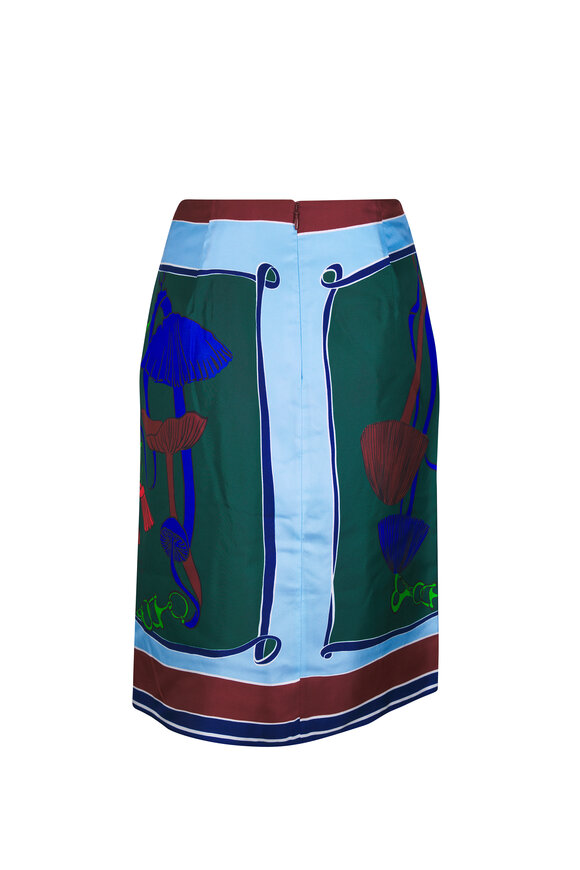 Dorothee Schumacher Cosmic Funghi Multicolor Silk Wrap Mini Skirt - view 2