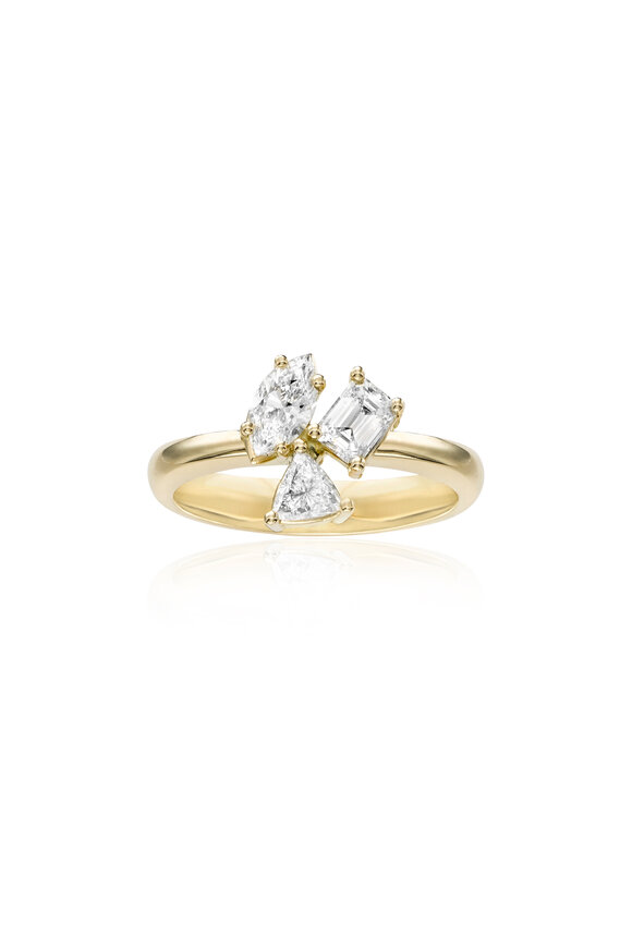 Kimberly McDonald - Irregular Diamond Cluster Pinky Ring