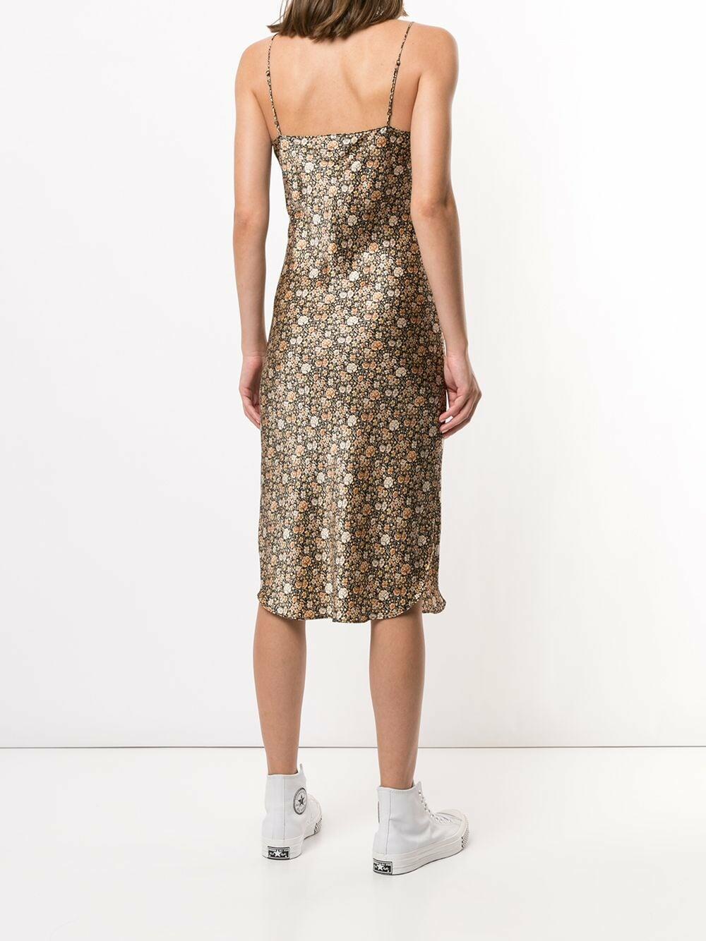 Nili Lotan - Mutli Floral Satin Cami Dress