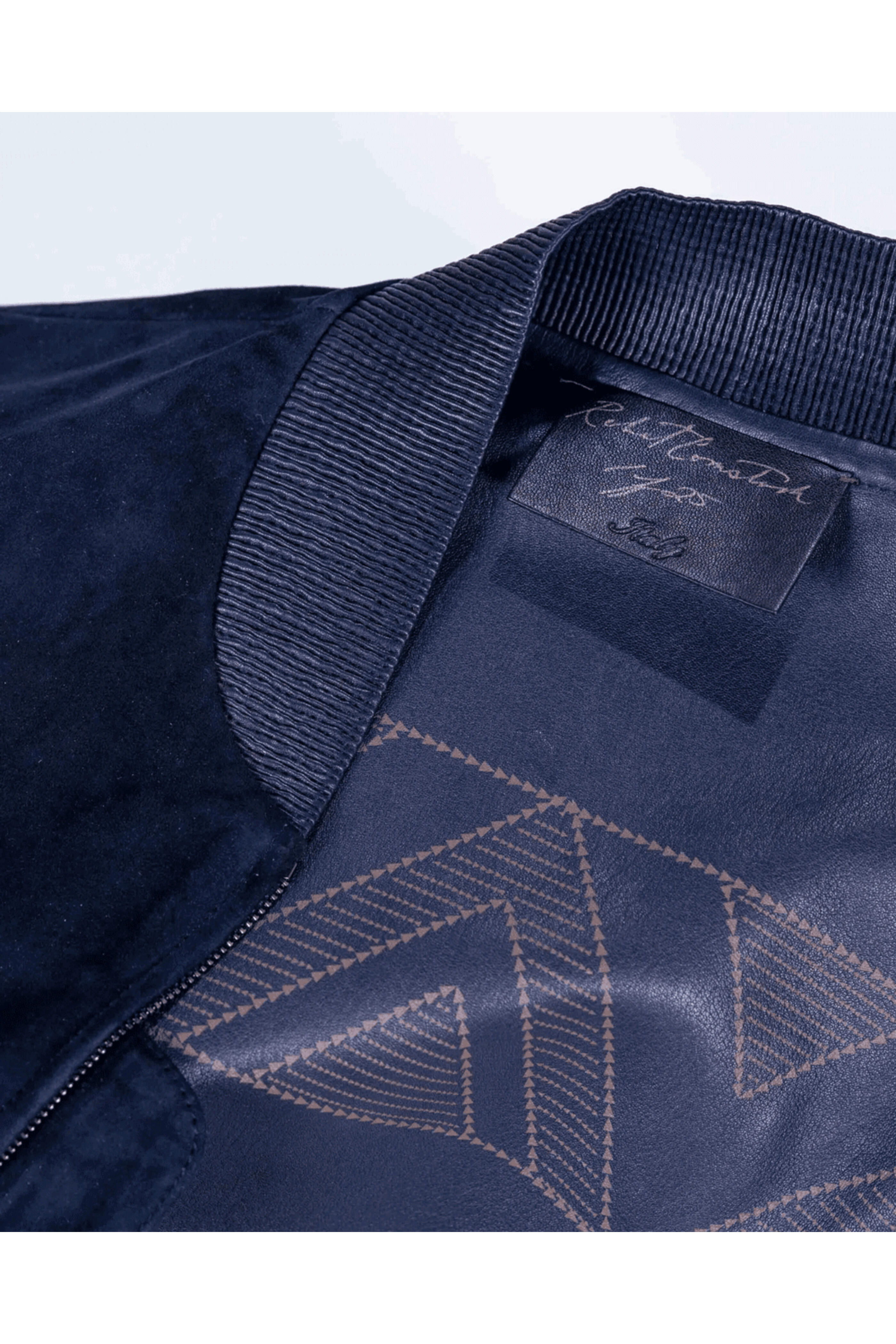 Robert Comstock - Midnight Incrociato Grain Bomber Jacket