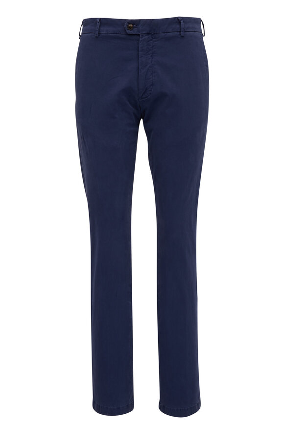 Peter Millar - Concorde Washed Navy Flat Front Garment Dyed Pant