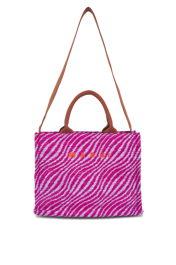 Marni - Small Cassis Wavy Raffia Tote