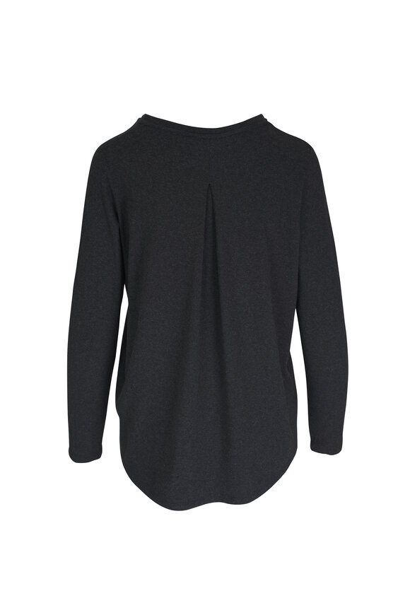 Majestic - Anthracite Soft Touch Crewneck T-Shirt