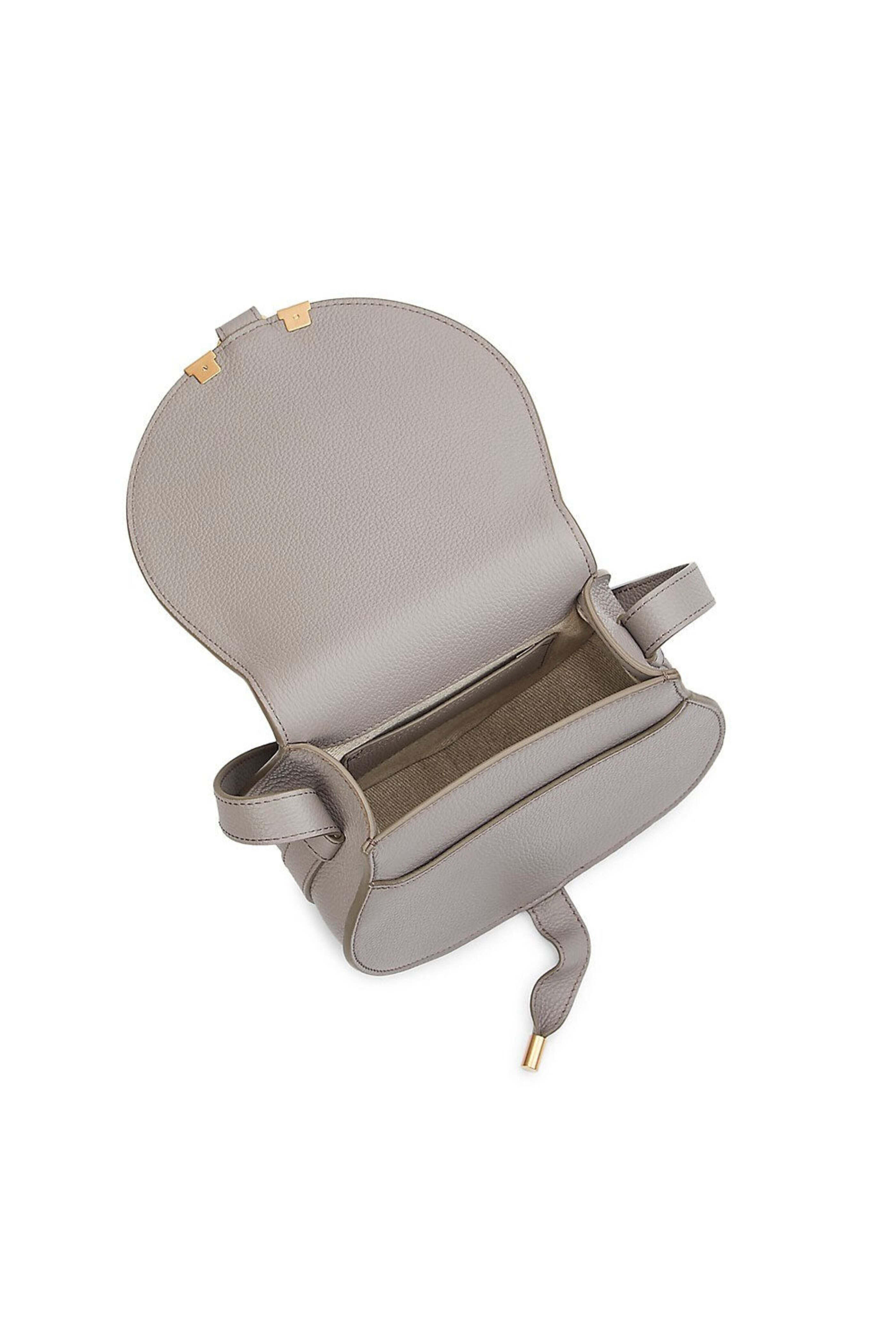 Chloé - Mini Marcie Crossbody Bag in Cashmere Grey