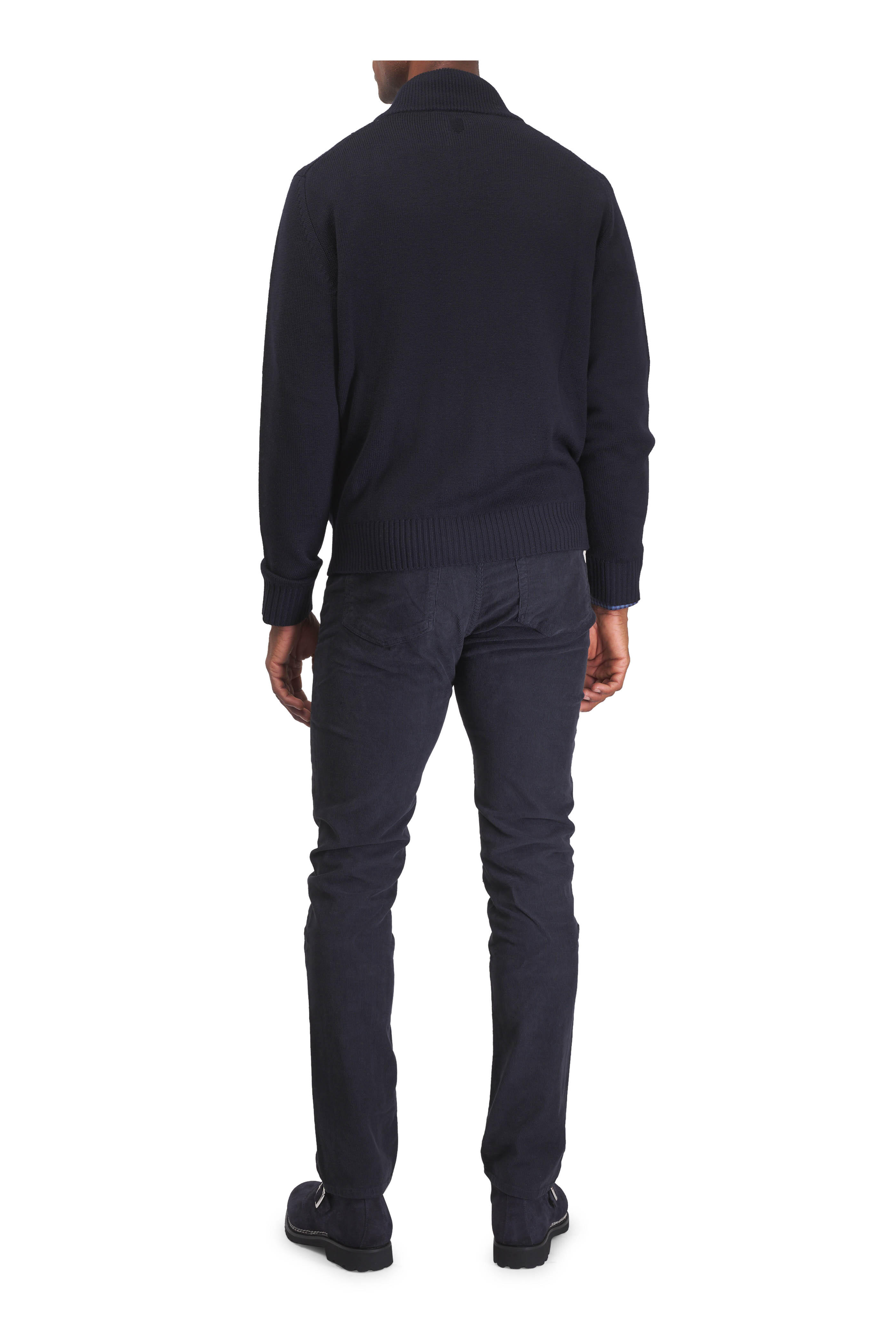 Frame - Dark Navy Corduroy Five Pocket Pant