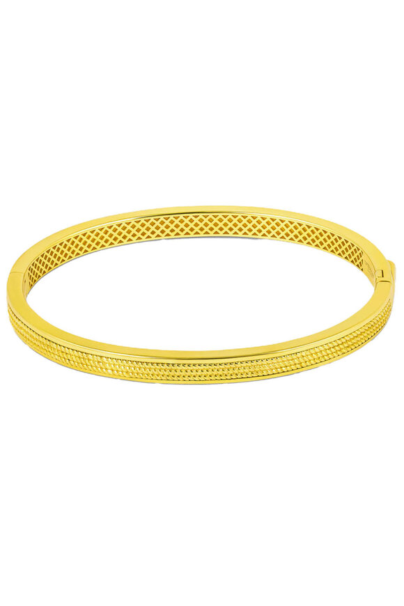 Tateossian Yellow Gold Plated Bangle