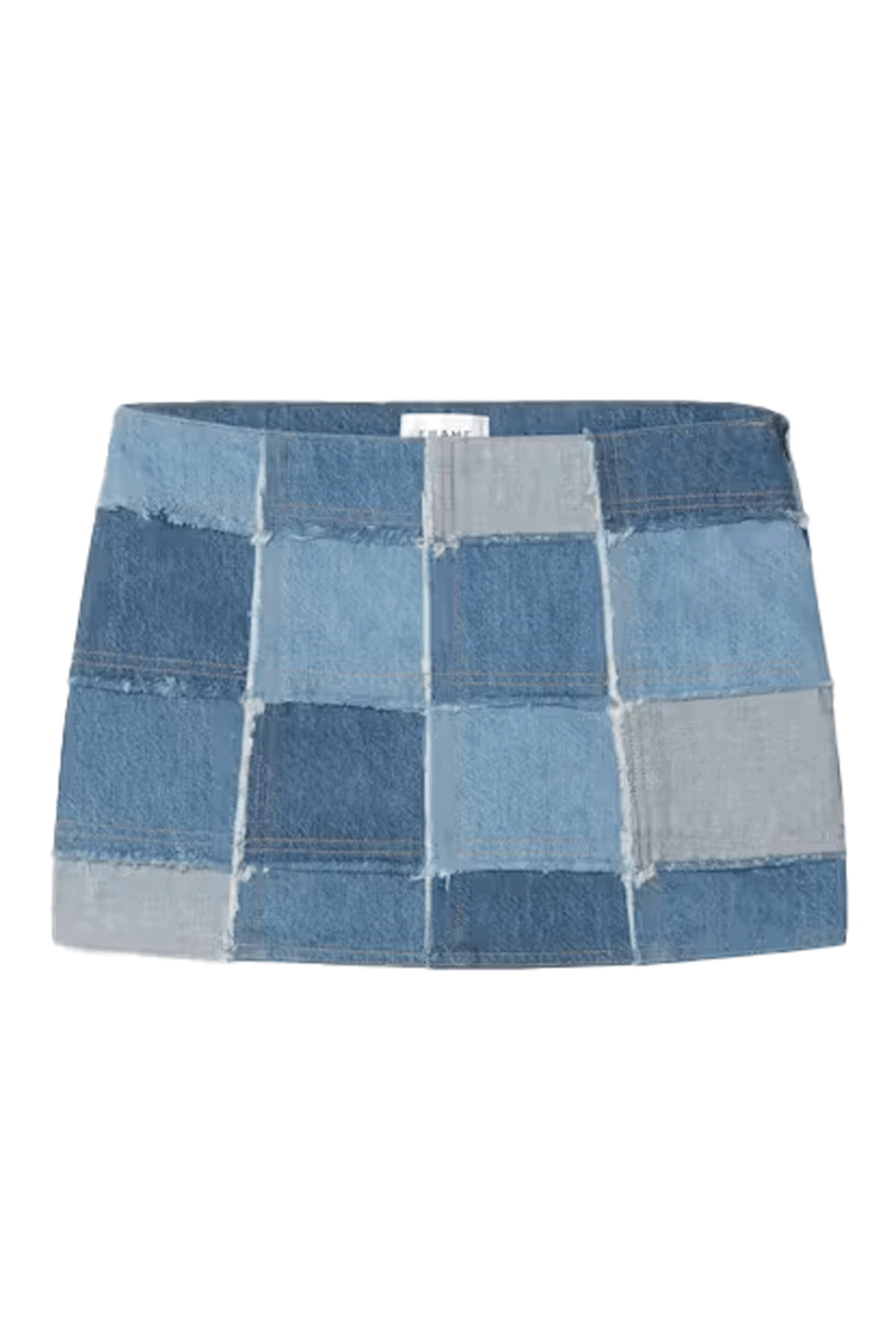 Frame - 70s Patchwork Mini Skirt in Roadtrip