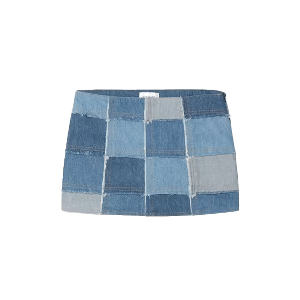 Frame 70s Patchwork Mini Skirt in Roadtrip Mitchell Stores