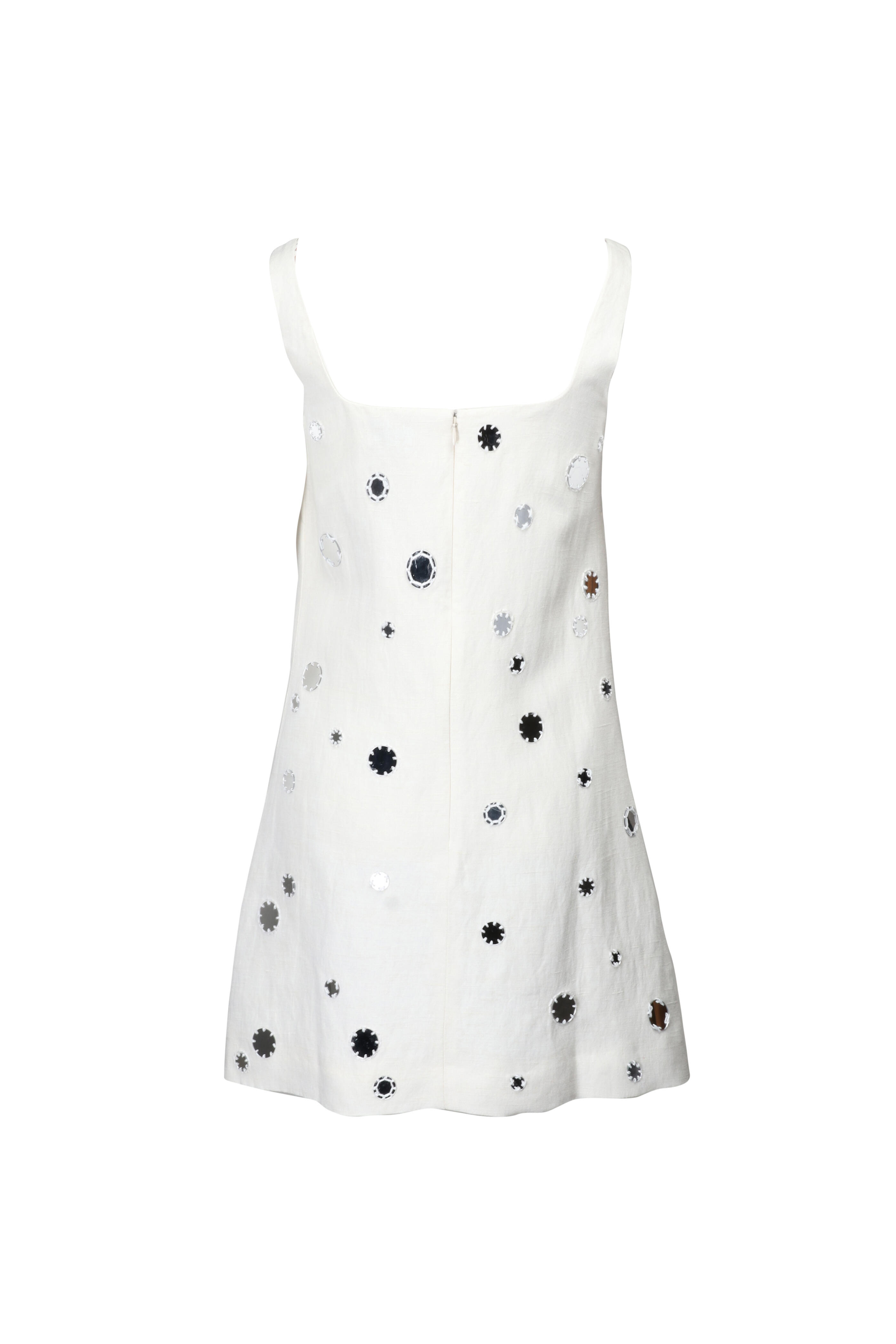 Tanya Taylor - Cream Barton Mirror Mini Dress - view 2